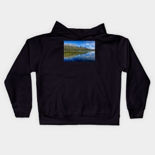 Endless Ridge Chain mountain range Jasper National Park Kids Hoodie